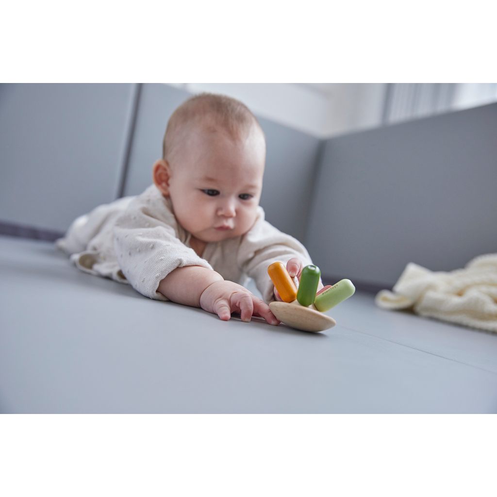 PlanToys Flexi Jellyfish — Modern Rustic | Wooden Baby Toy
