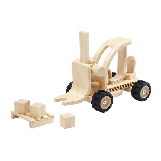 PlanToys Forklift — Wooden Toy Vehicle