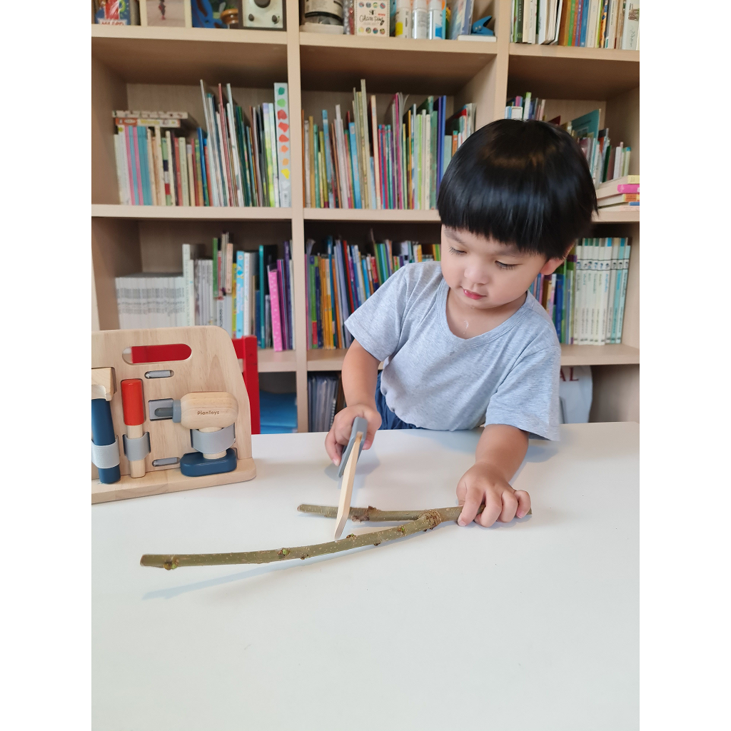 مجموعة النجار الماهر من PlanToys - مجموعة أدوات خشبية
