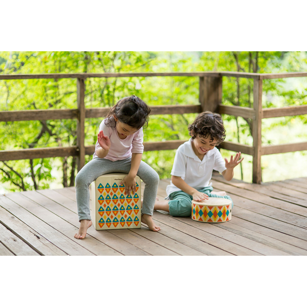 صندوق الإيقاع II من PlanToys — لعبة طبل خشبية