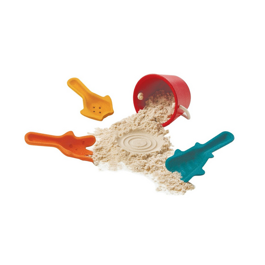 PlanToys Sand Play Set — Wooden Beach Toy