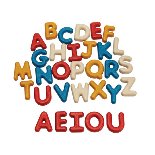 PlanToys Upper Case Alphabet — Wooden Letter Set