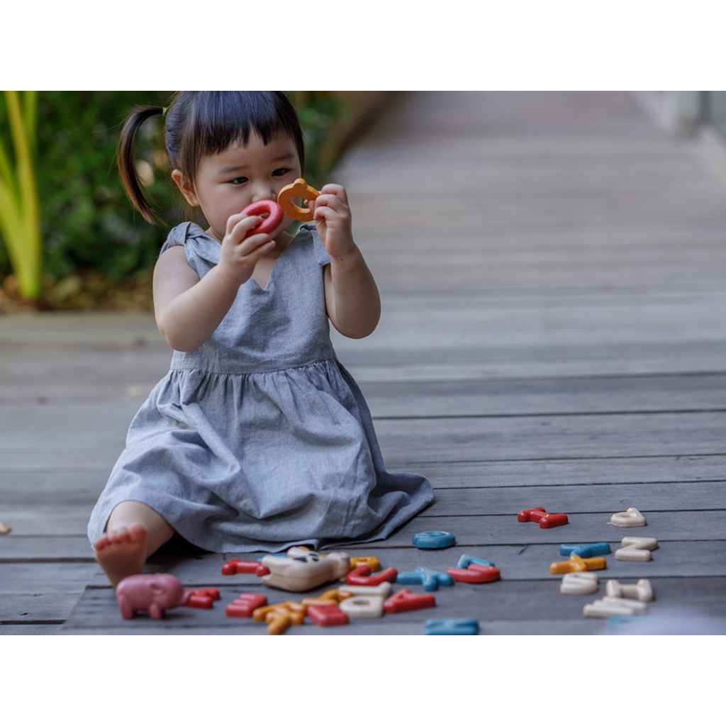 PlanToys Upper Case Alphabet — Wooden Letter Set