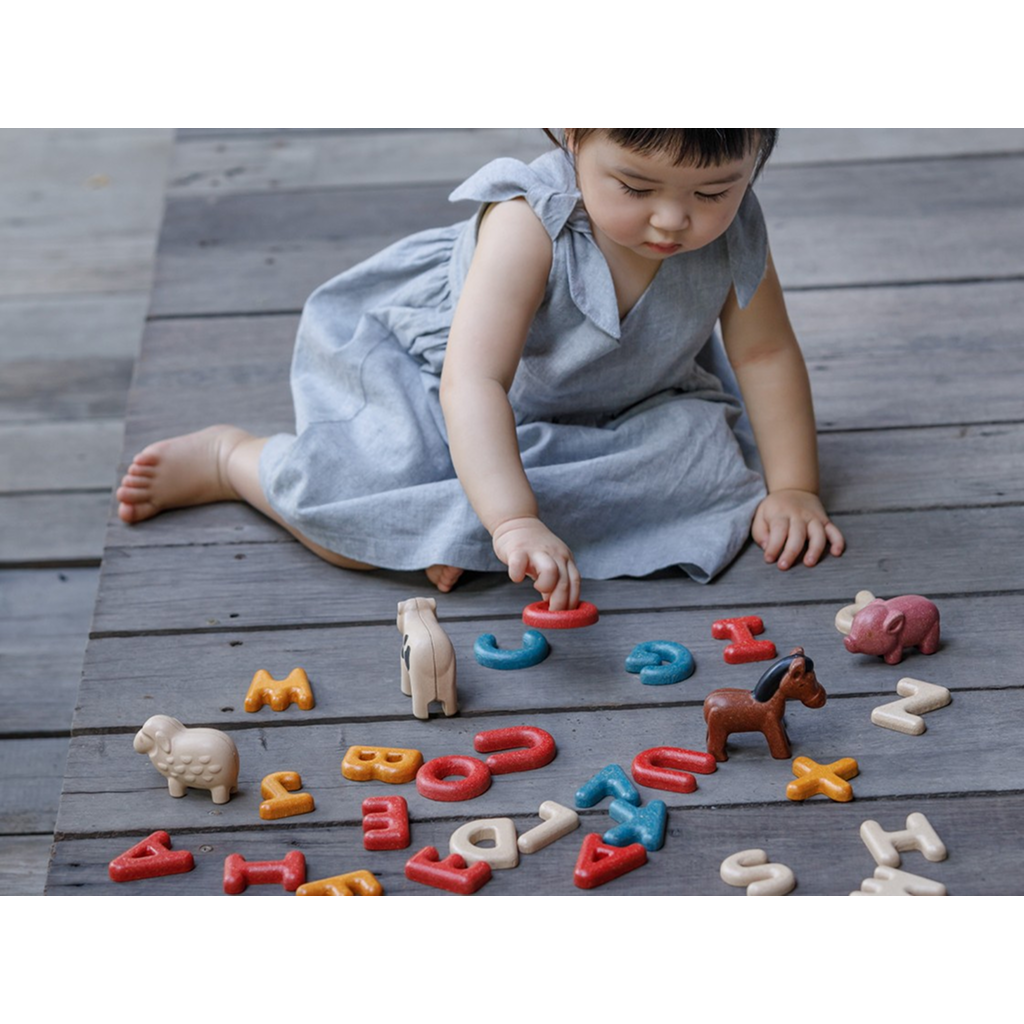PlanToys Upper Case Alphabet — Wooden Letter Set