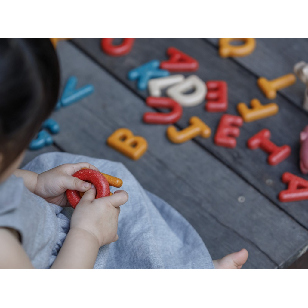 PlanToys Upper Case Alphabet — Wooden Letter Set