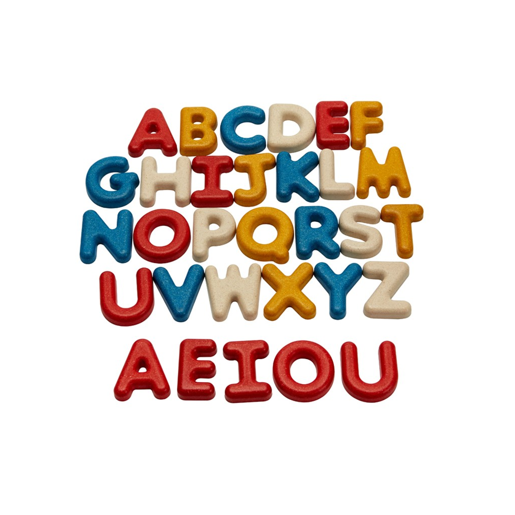 PlanToys Upper Case Alphabet — Wooden Letter Set