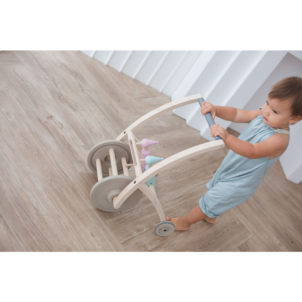 PlanToys Woodpecker Walker — Wooden Baby Walker