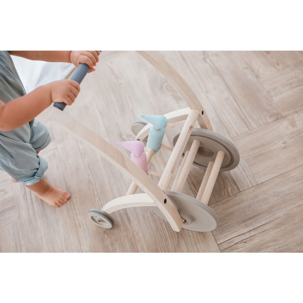 PlanToys Woodpecker Walker — Wooden Baby Walker