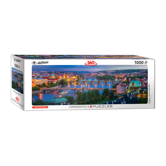 Prague Czech Republic - 1000 Pcs Panoramic Puzzle