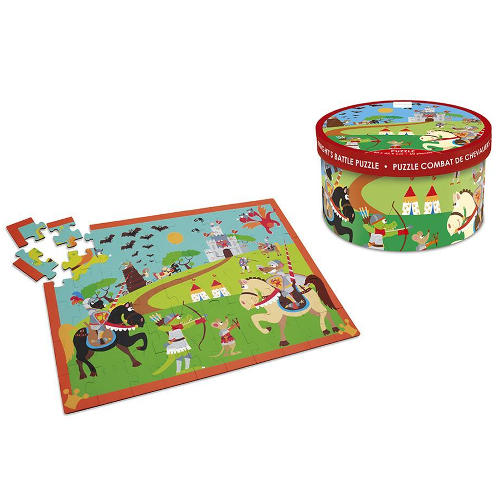 Knight's Battle 60 Pieces Puzzle