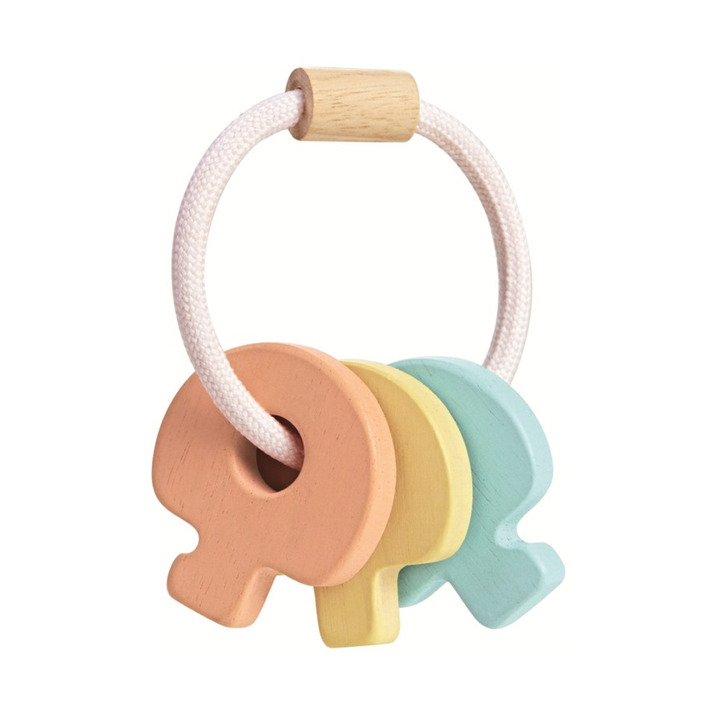 PlanToys Baby Key Rattle Pastel Color