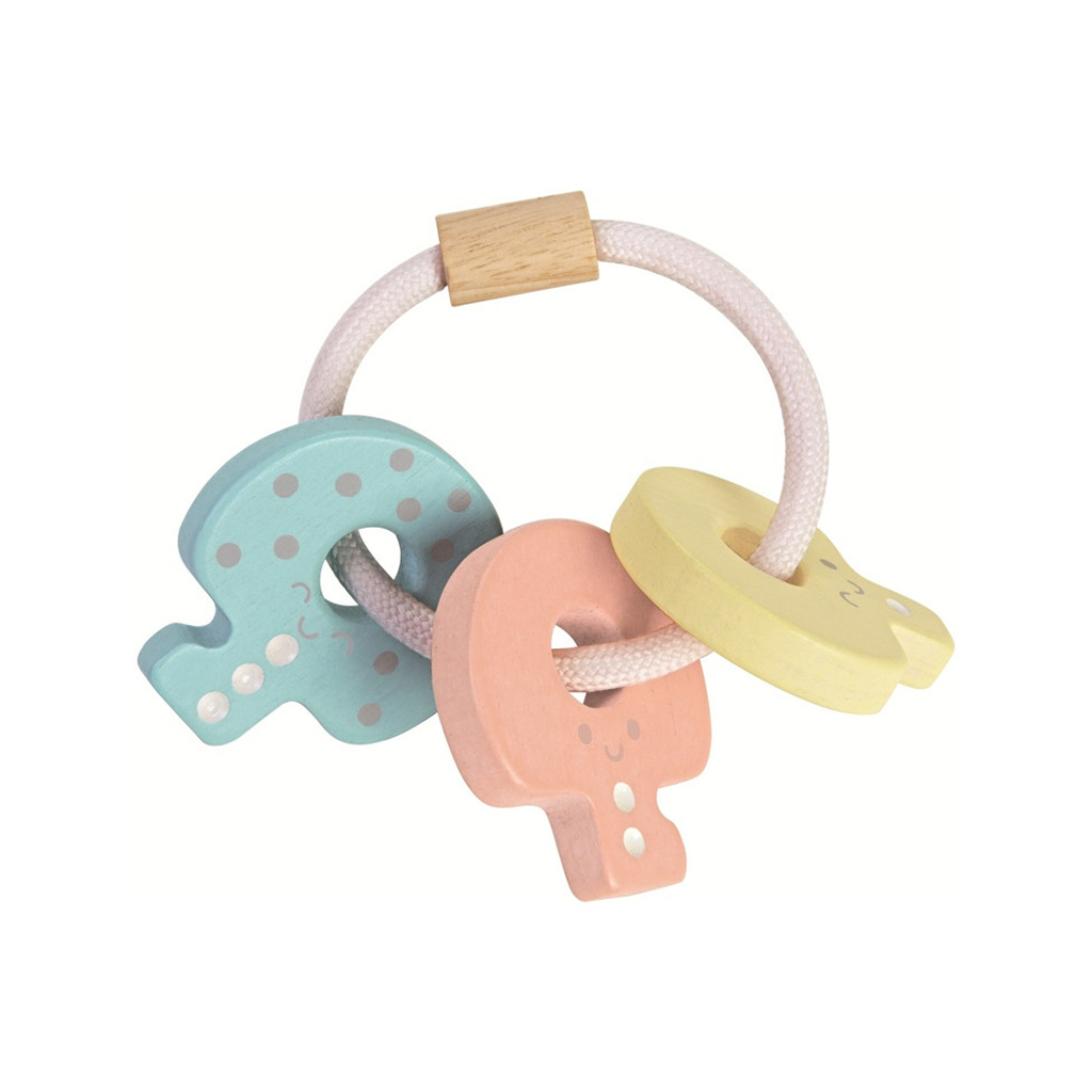 PlanToys Baby Key Rattle Pastel Color