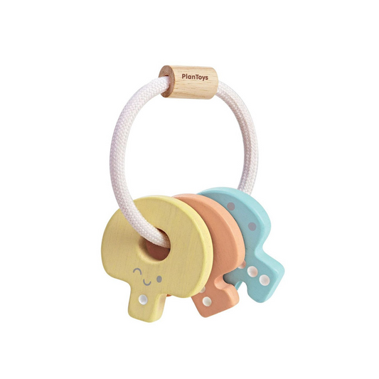 PlanToys Baby Key Rattle Pastel Color