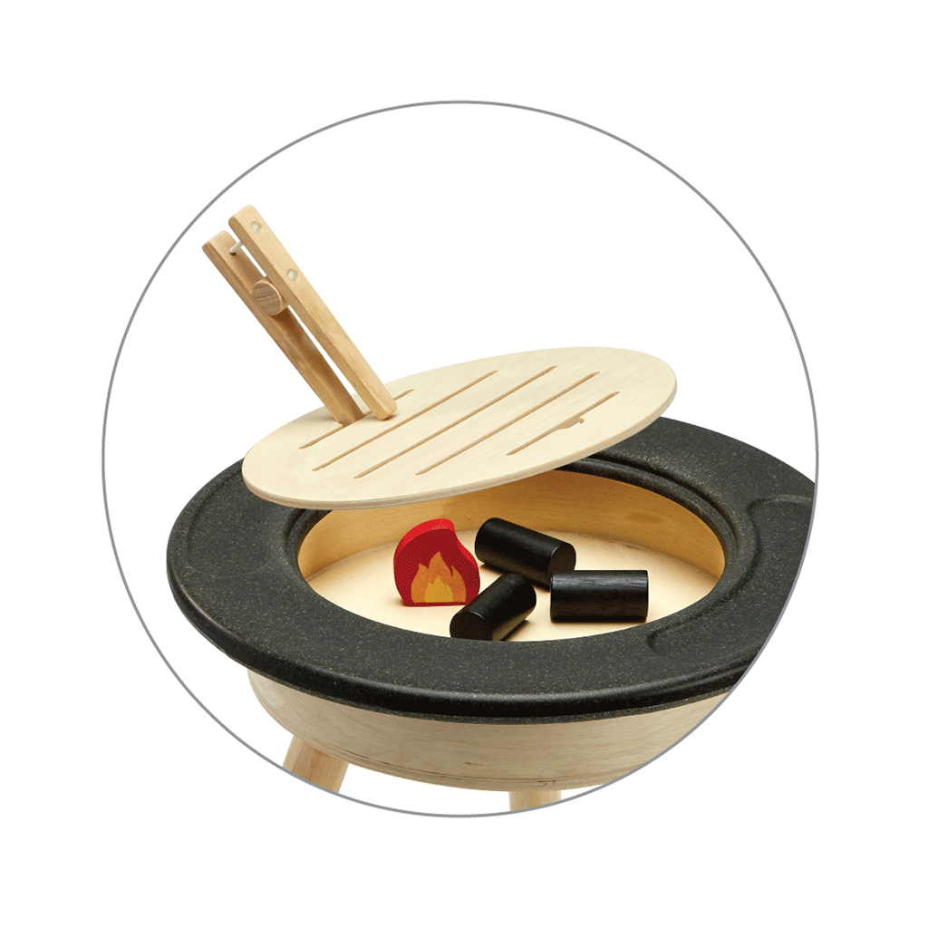 PlanToys BBQ Playset — Wooden Pretend Play Set
