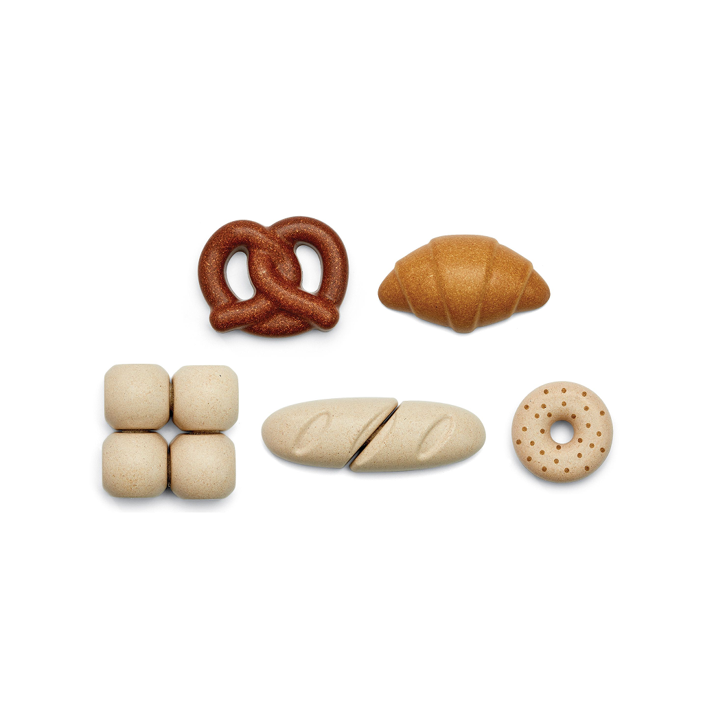 PlanToys Bread Set — Wooden Pretend Play Food Set
