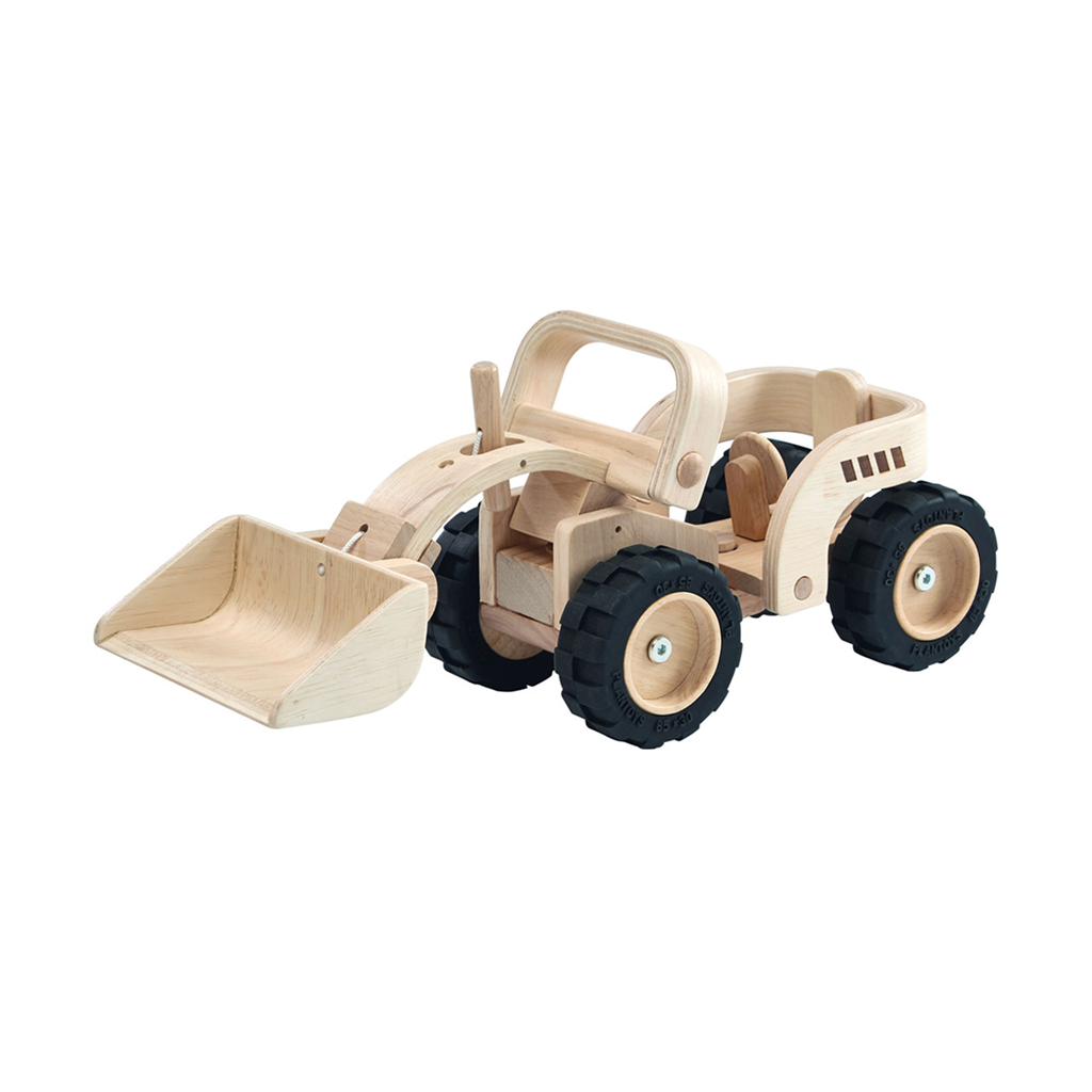 جرافة PlanToys — مركبة لعبة خشبية