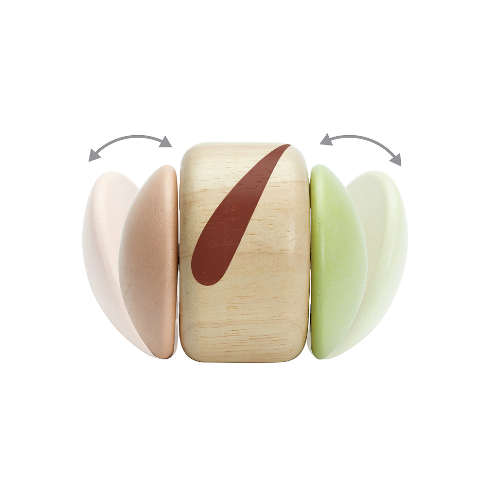 PlanToys Clapping Roller — Modern Rustic | Wooden Baby Toy