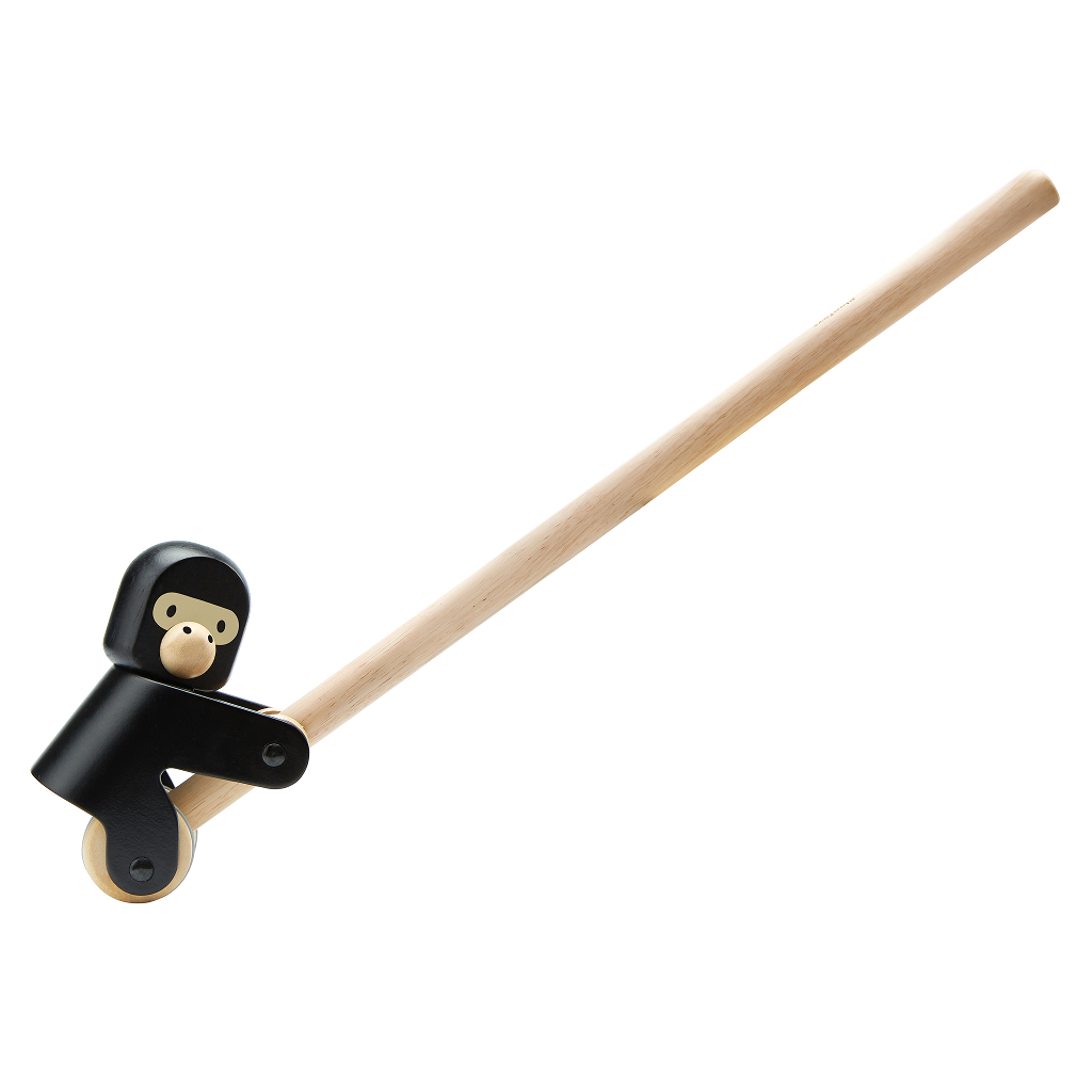 PlanToys Climbing Gorilla — Wooden Push Toy