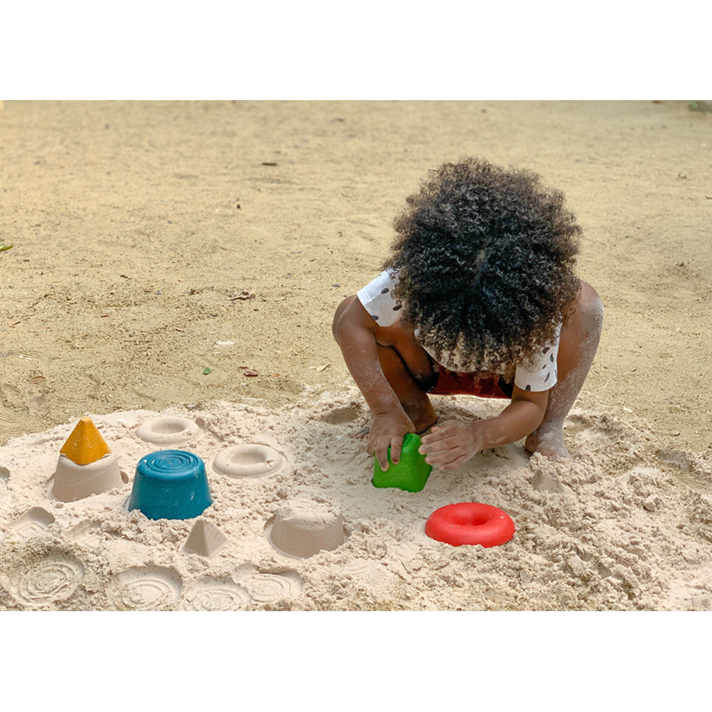 PlanToys Creative Sand Play — قوالب رمل خشبية