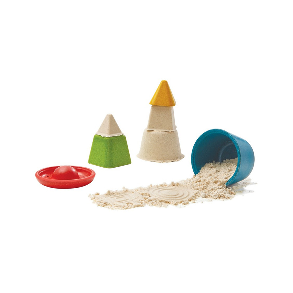 PlanToys Creative Sand Play — قوالب رمل خشبية