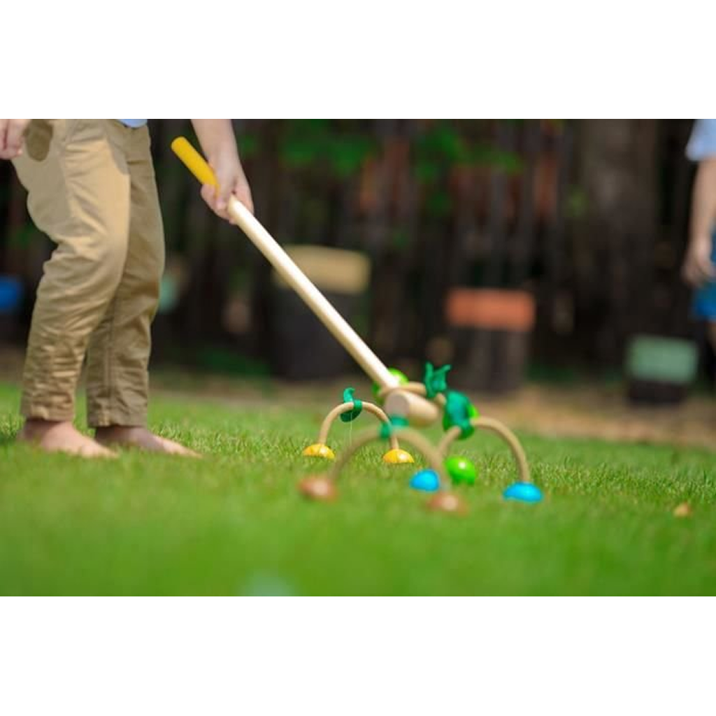 PlanToys كروكيه — لعبة الحديقة الخشبية