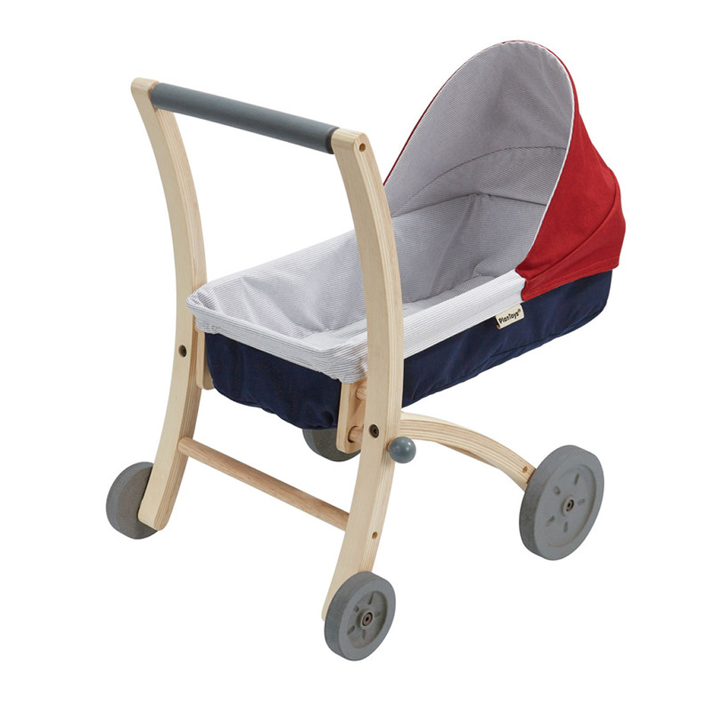PlanToys Doll Stroller — Wooden Push Toy