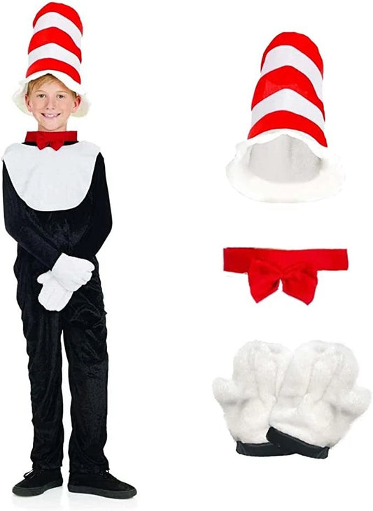 Mr Tom Jumpsuit  Costume + Hat - 6-8Y