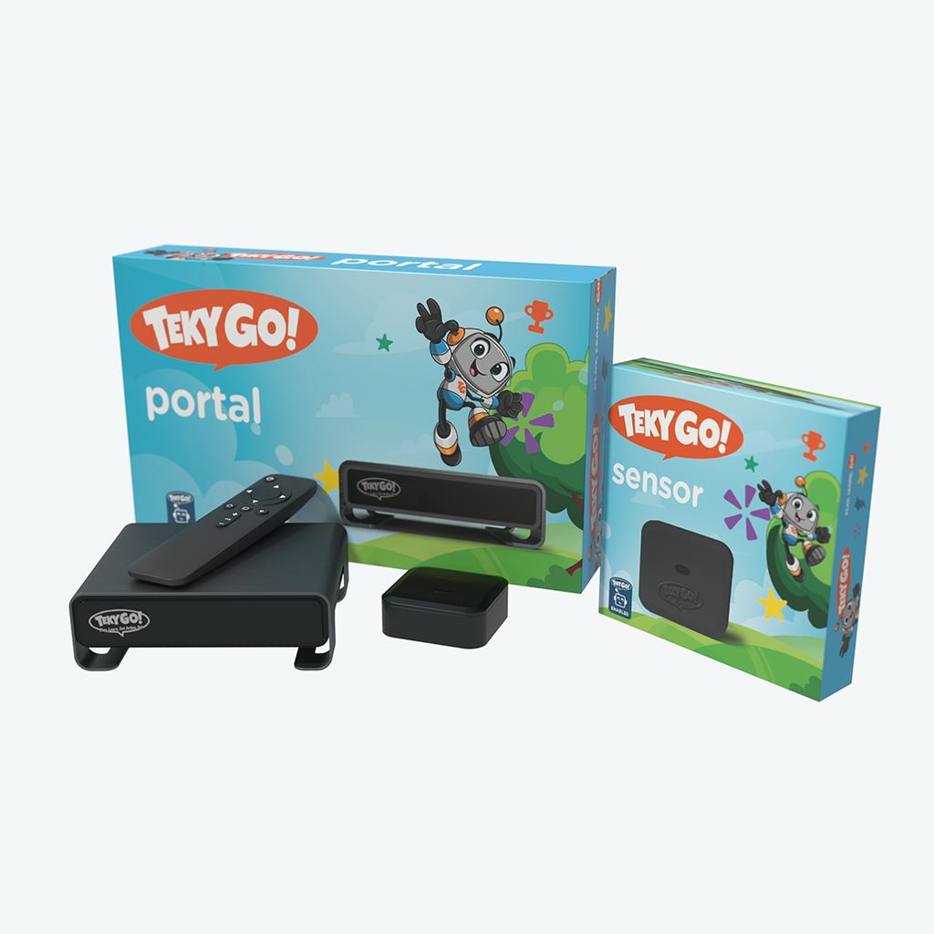 TekyGo! Trampoline Bundle – Portal & Sensor Interactive Gaming System for kids