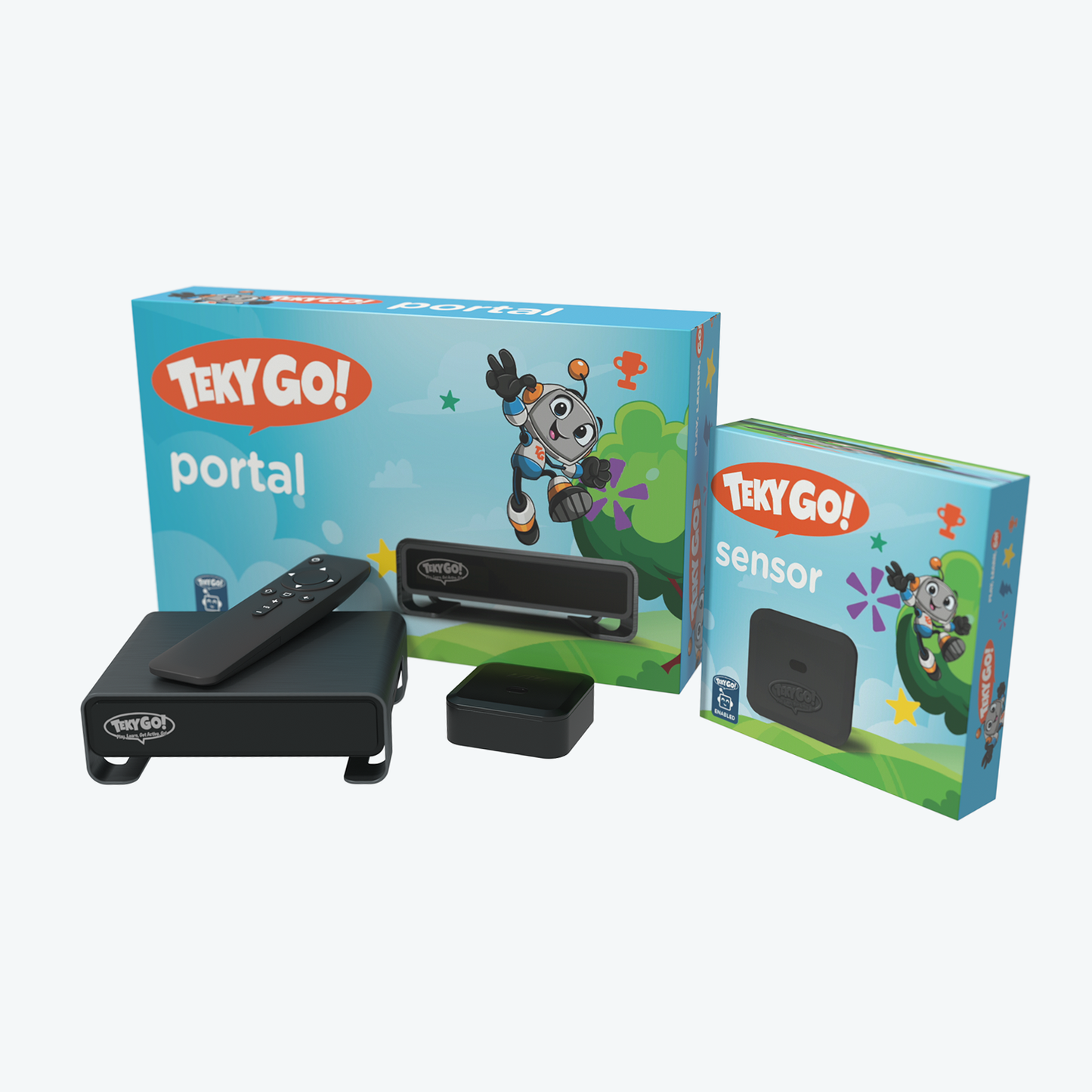 TekyGo! Portal & Sensor Bundle – Interactive Trampoline Gaming System (No Trampoline, Ages For Kids