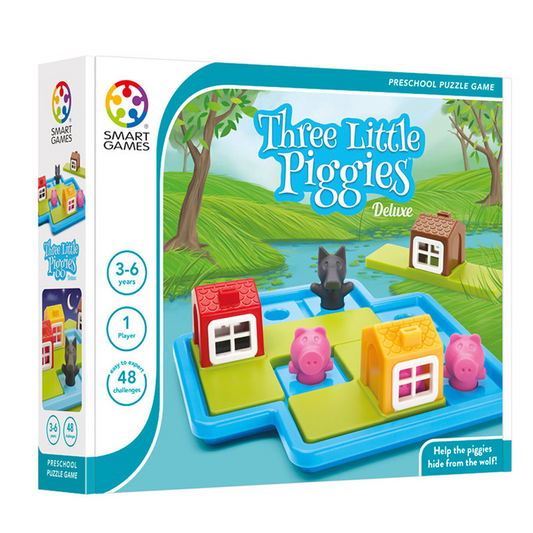 Smart Games Three Little Piggies — Preschool Puzzle Game