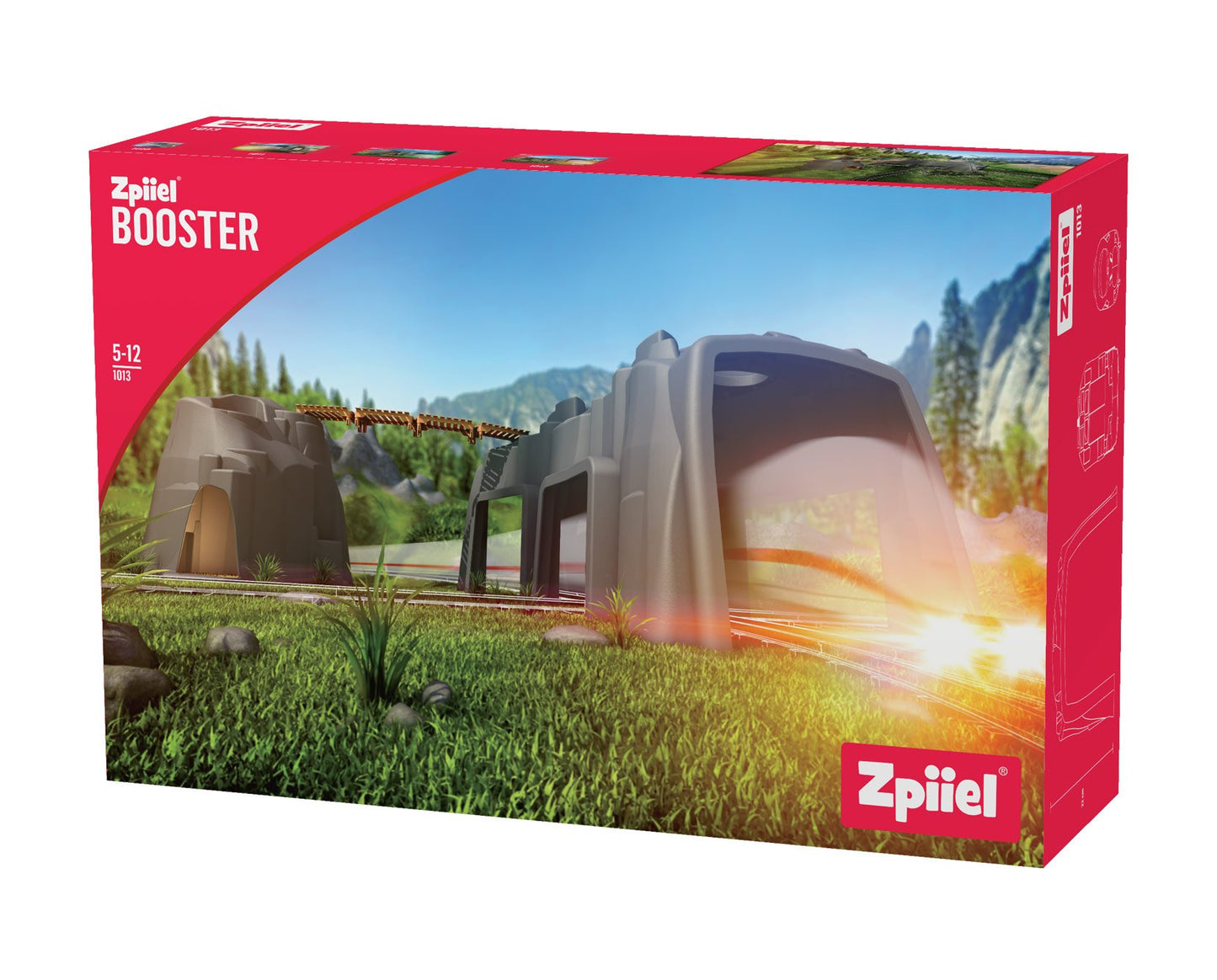 Large tunnel and mountain with long bridge - Zpiiel Booster