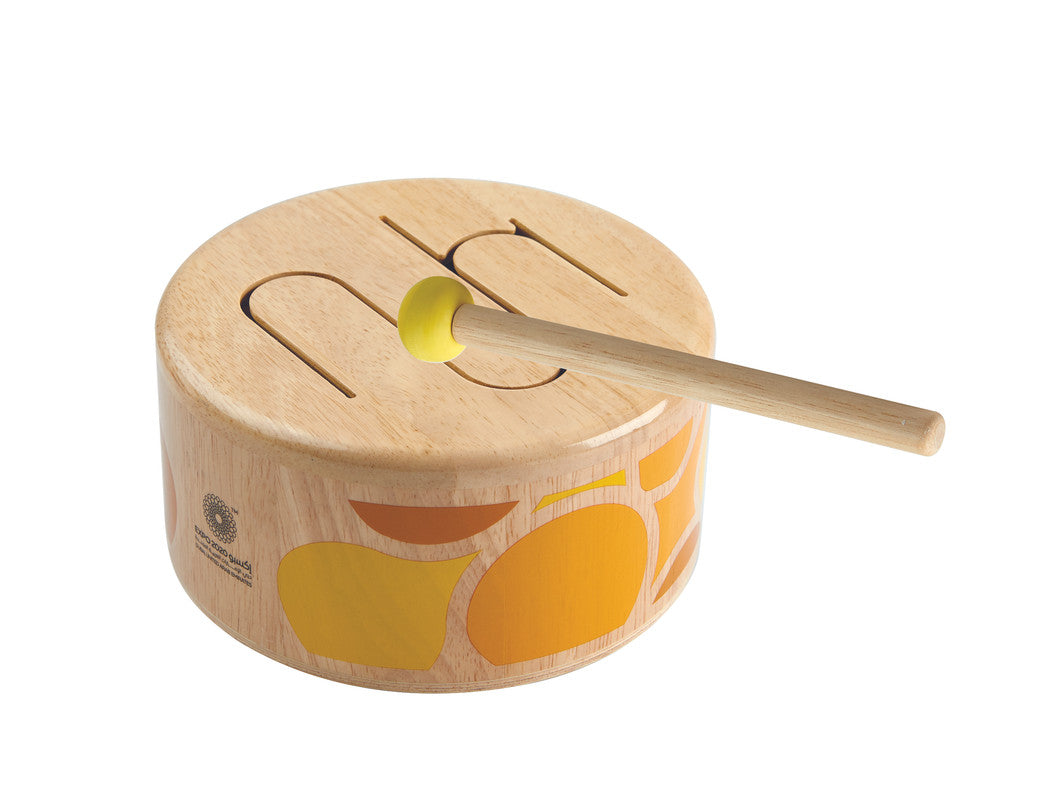 طبلة أطفال خشبية صلبة مستدامة