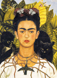 Self-Portrait W/Thorn Necklace & Hummingbird By Frida Kahlo 1000 Pieces Puzzle