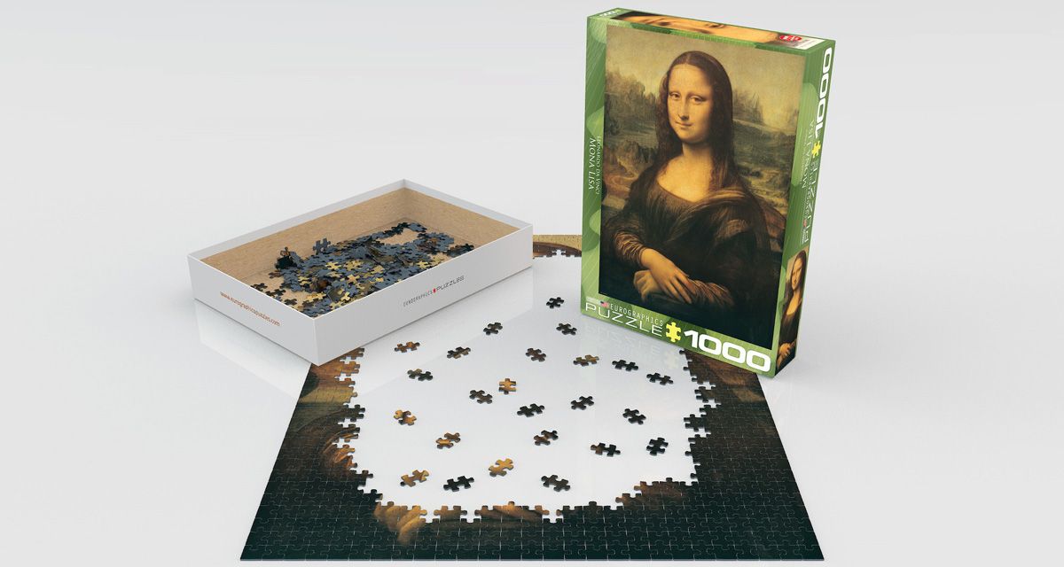 Mona Lisa By Leonardo Da Vinci 1000 Pieces Puzzle