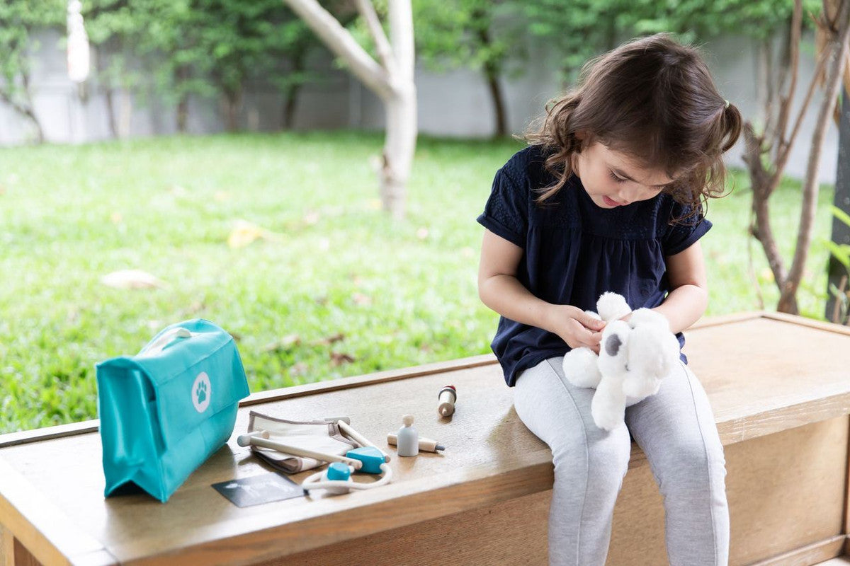 PlanToys Vet Set — Wooden Pretend Play Medical Set