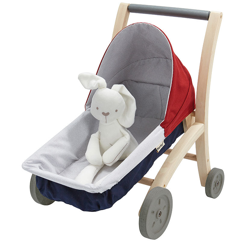 PlanToys Doll Stroller — Wooden Push Toy