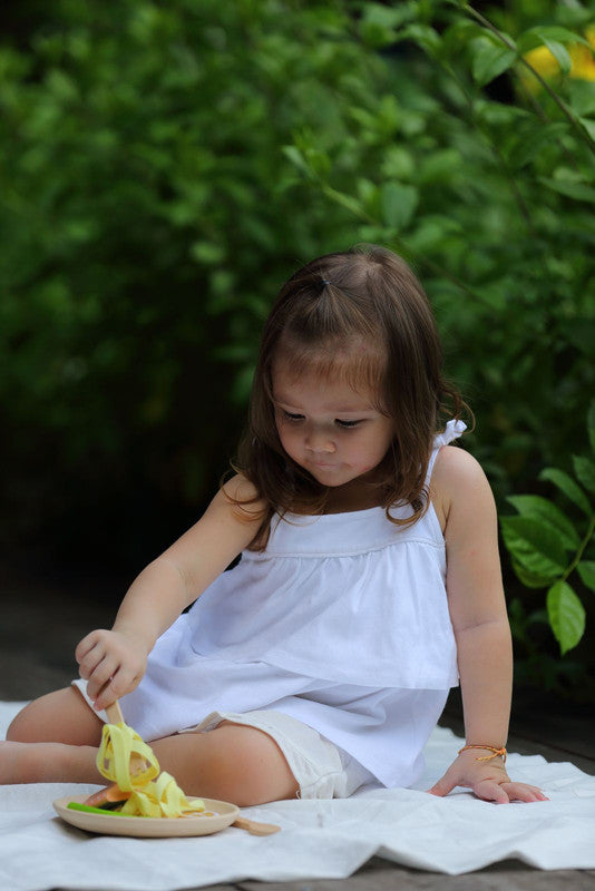 PlanToys Pasta Set — Wooden Pretend Play Food Set