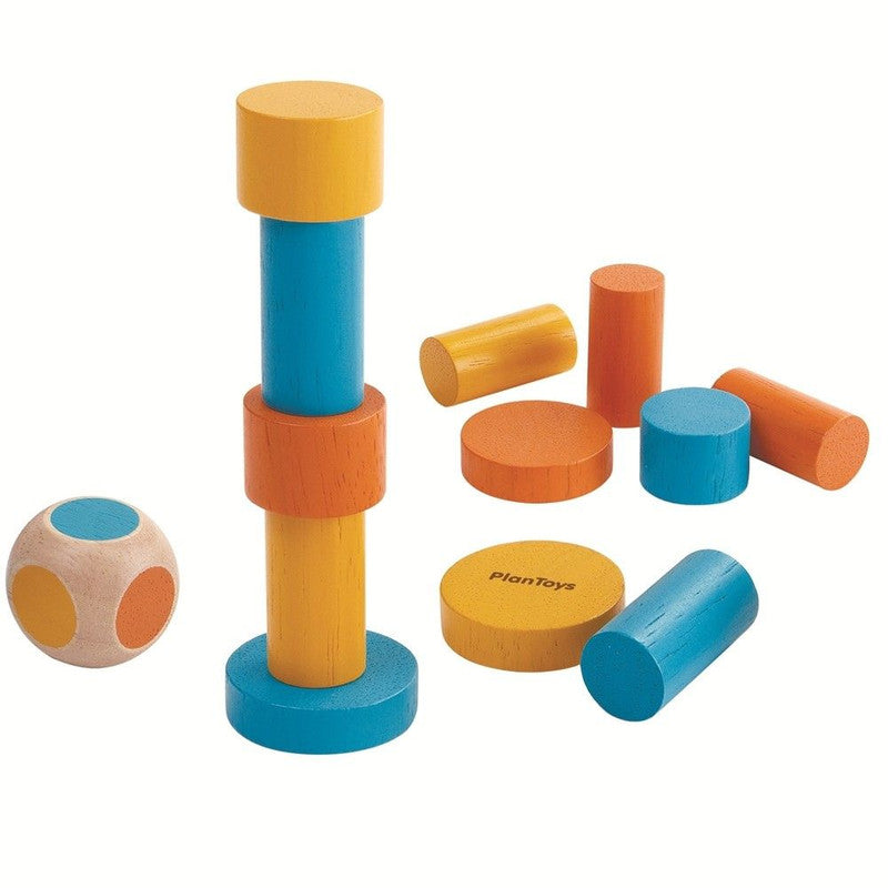 PlanToys Stacking Game — Wooden Dice Game