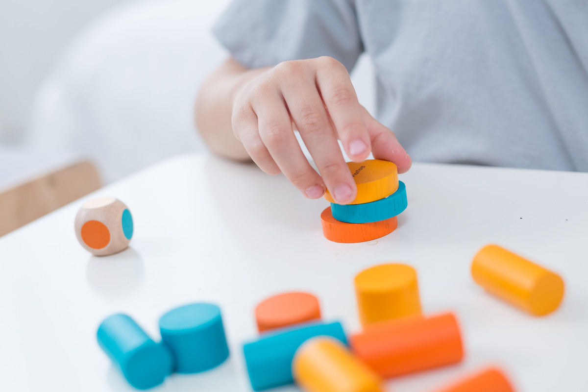 PlanToys Stacking Game — Wooden Dice Game