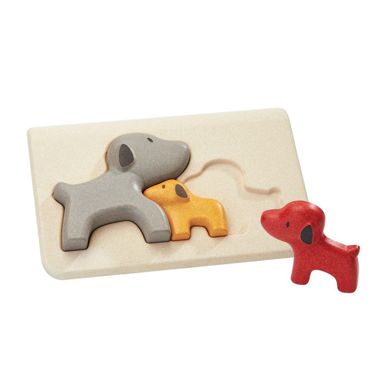PlanToys Dog Puzzle — Wooden Family Puzzle