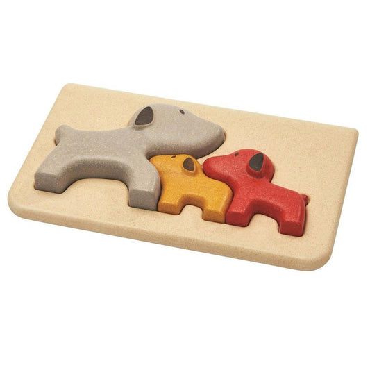 PlanToys Dog Puzzle — Wooden Family Puzzle