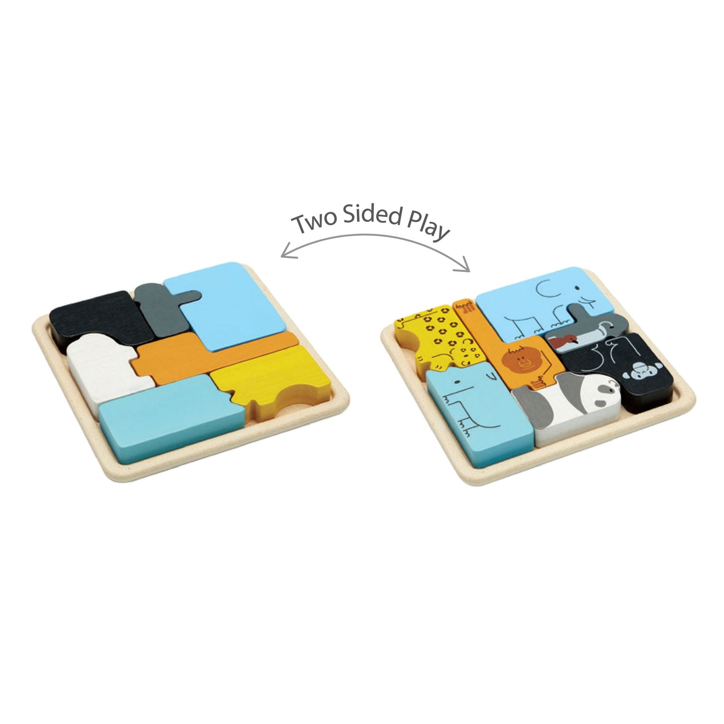 PlanToys Animal Puzzle Game — Wooden Animal Puzzle