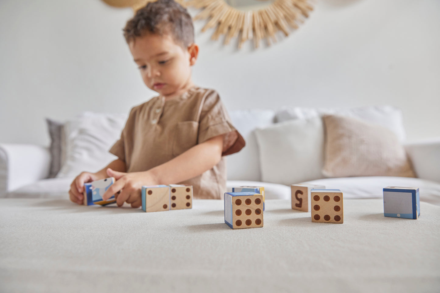 PlanToys Animal Puzzle Cubes — Wooden Block Puzzle