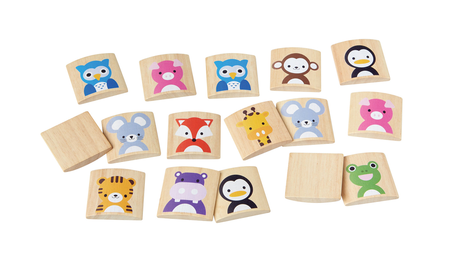 PlanToys Animals Memo — Wooden Memory Game