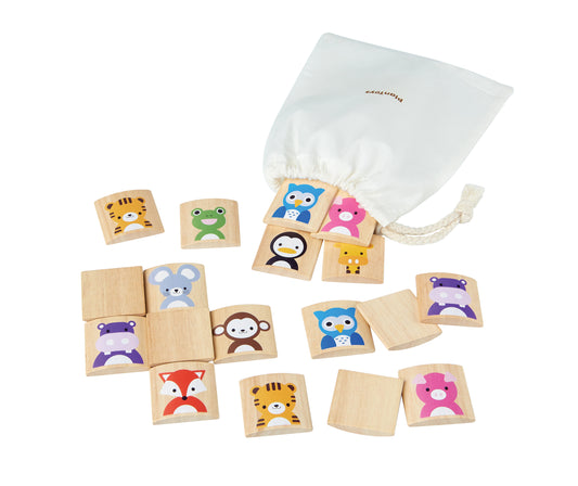 PlanToys Animals Memo — Wooden Memory Game