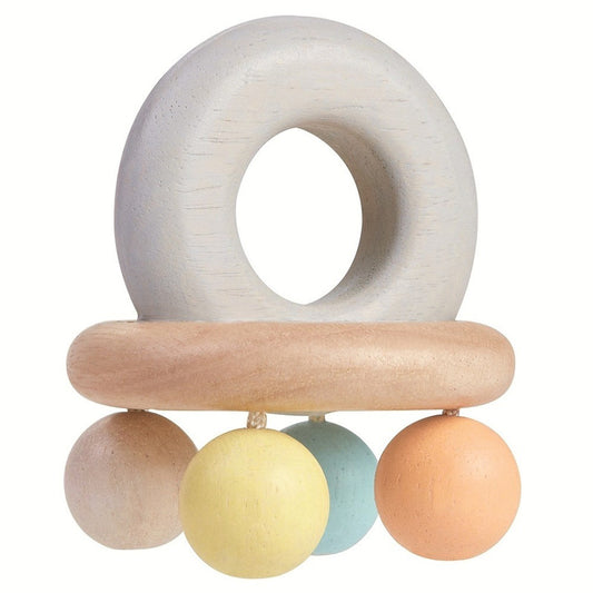 PlanToys Bell Rattle — Wooden Baby Rattle