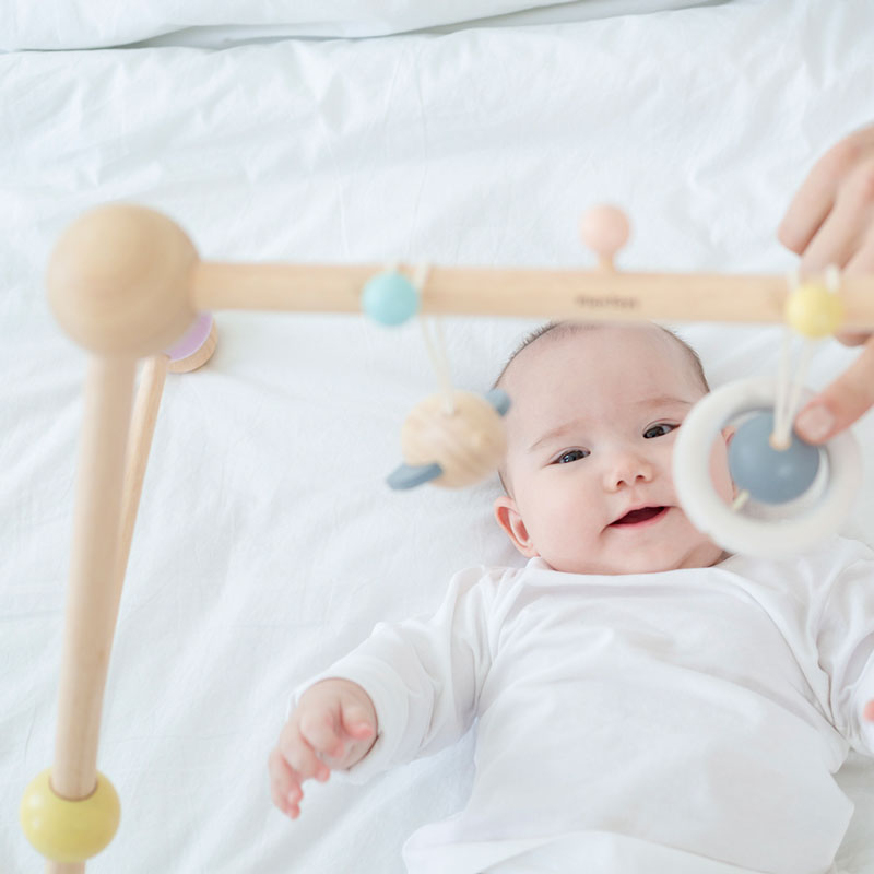 PlanToys Play Gym — Wooden Baby Activity Gym