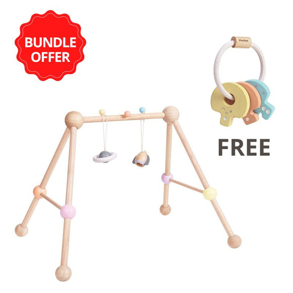 Buy 1 Play Gym and Get Free 1 Baby Key Rattle PlanToys