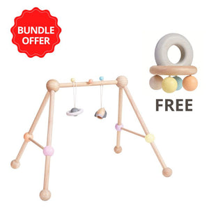 Buy 1 Play Gym and Get Free 1 Bell Rattle PlanToys
