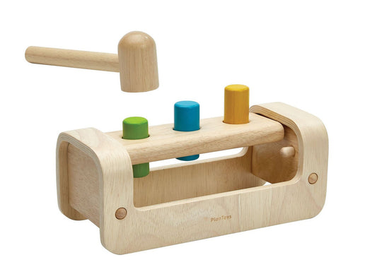 PlanToys Pounding Bench — Wooden Hammer Toy